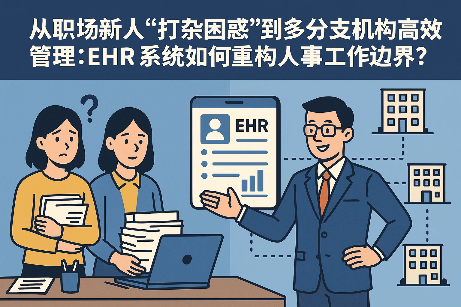 从职场新人“打杂困惑”到多分支机构高效管理：EHR系统如何重构人事工作边界？