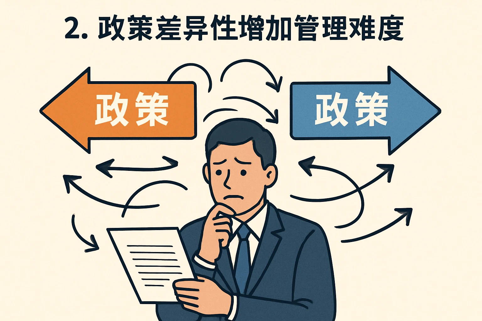 2. 政策差异性增加管理难度