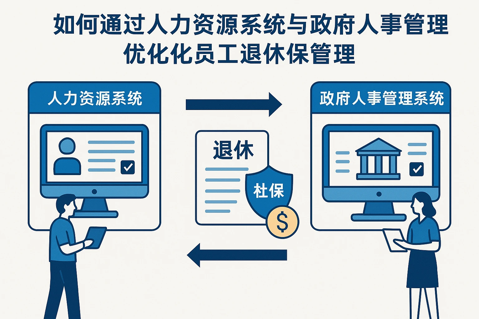 如何通过人力资源系统与政府人事管理系统优化员工退休社保管理