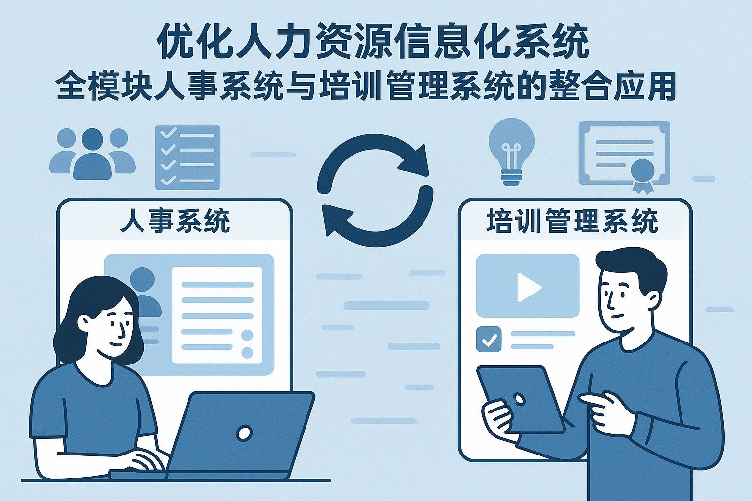 优化人力资源信息化系统：全模块人事系统与培训管理系统的整合应用