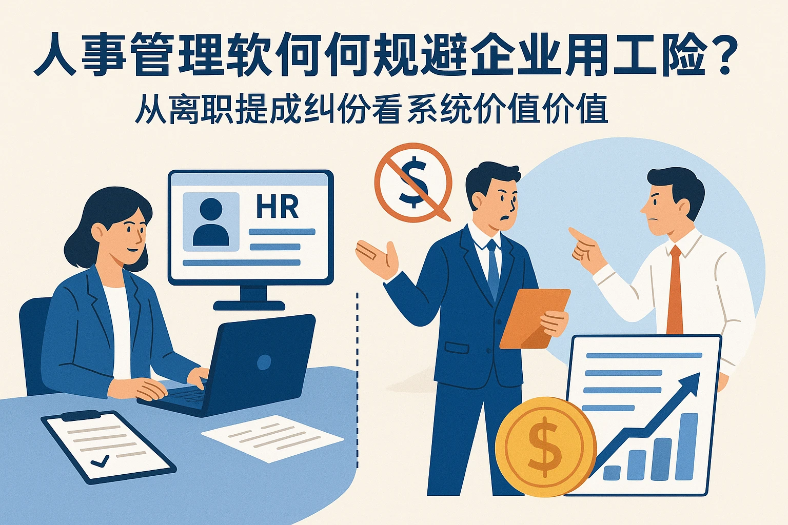 人事管理软件如何规避企业用工风险?从离职提成纠纷看系统价值