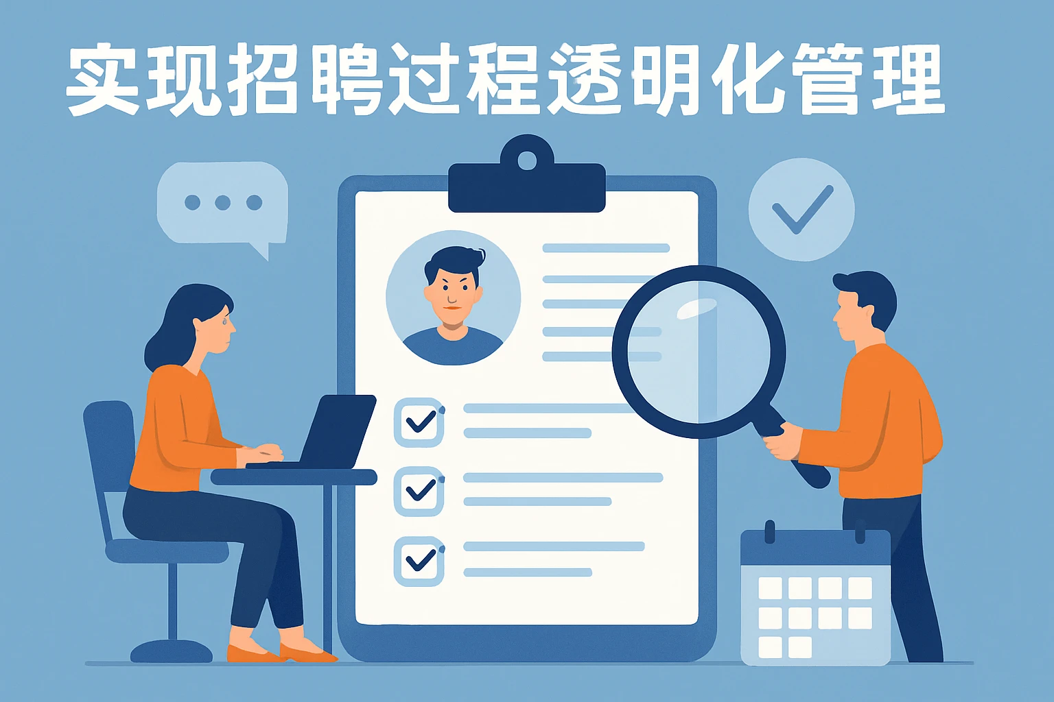 实现招聘过程的透明化管理