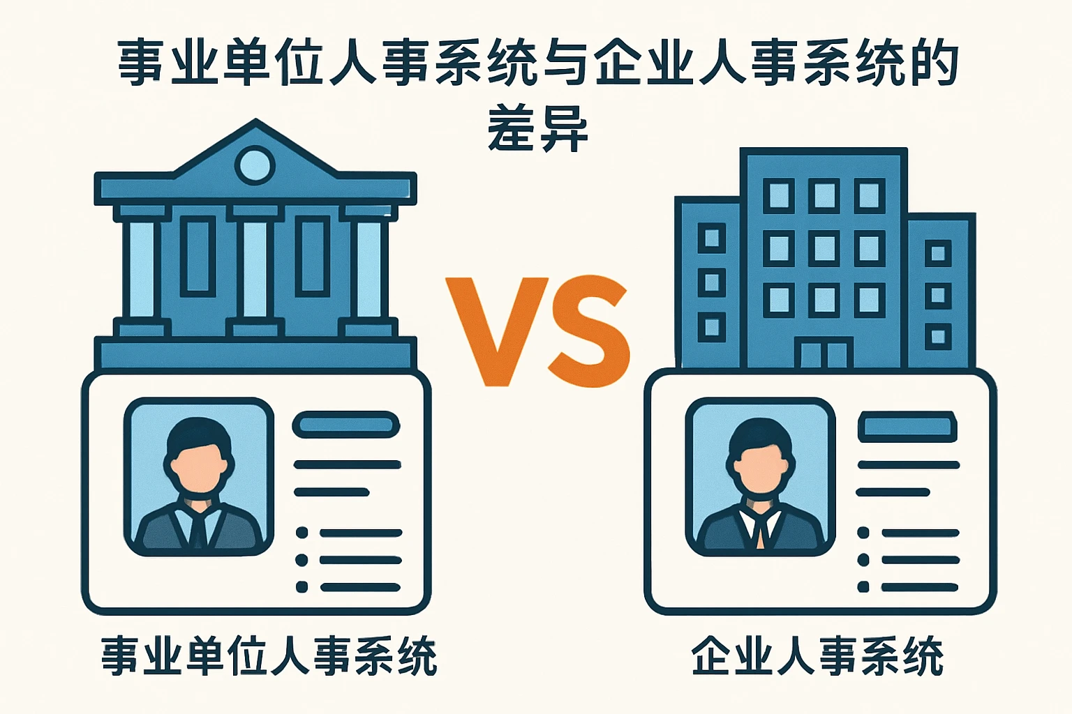 事业单位人事系统与企业人事系统的差异
