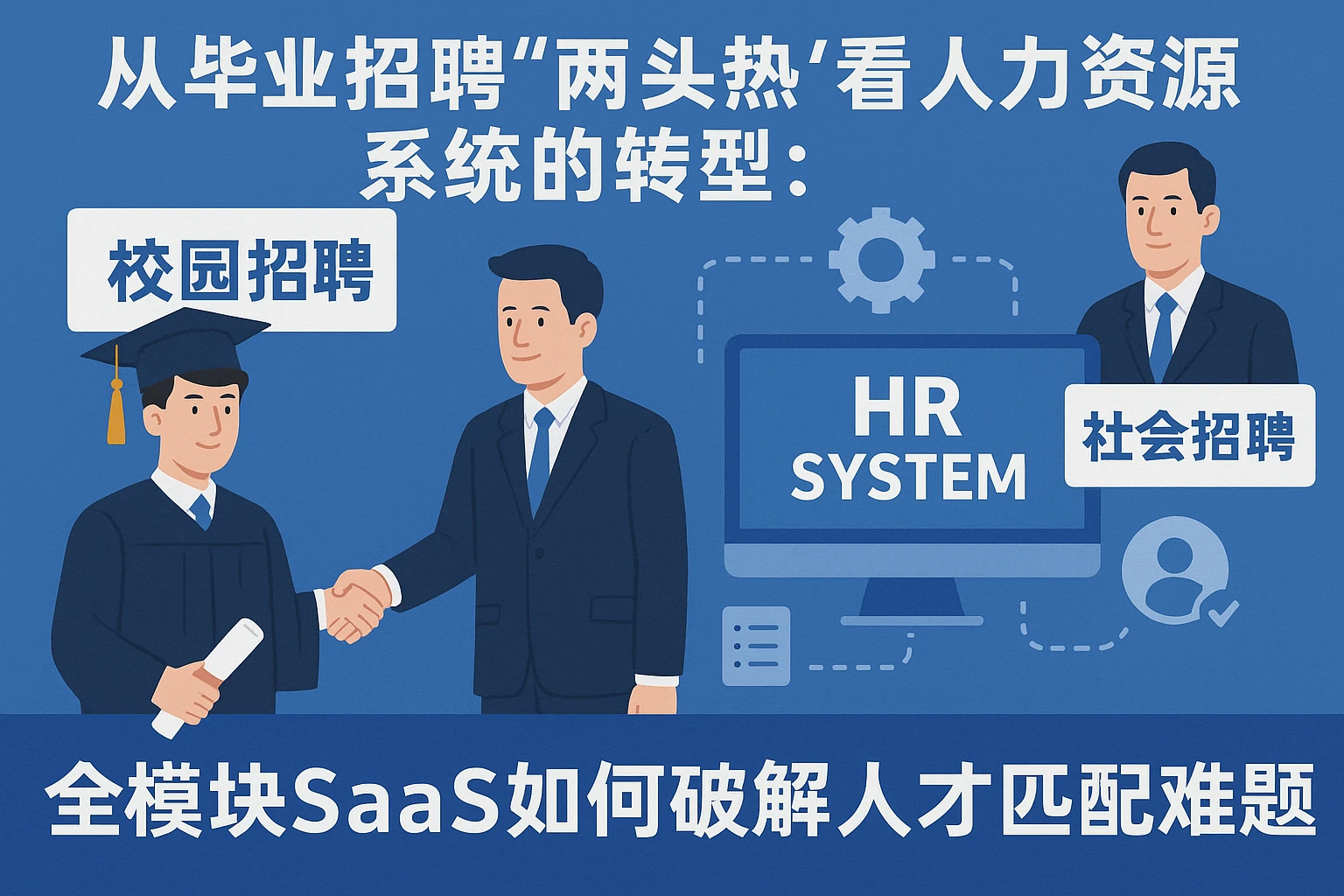 从毕业生招聘“两头热”看人力资源系统的转型：全模块SaaS如何破解人才匹配难题