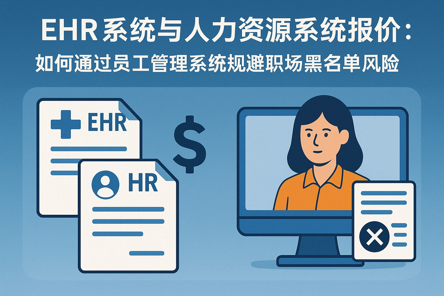 EHR系统与人力资源系统报价:如何通过员工管理系统规避职场黑名单风险
