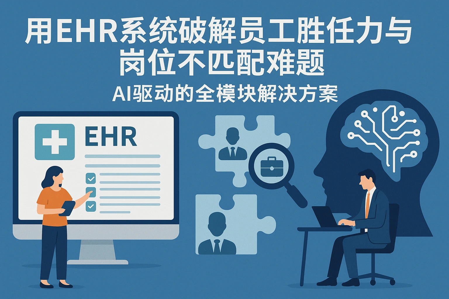 用EHR系统破解员工胜任力与岗位不匹配难题:AI驱动的全模块解决方案