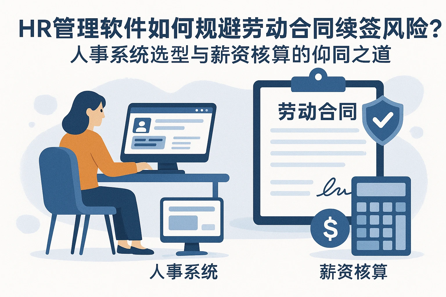 HR管理软件如何规避劳动合同续签风险？人事系统选型与薪资核算的协同之道