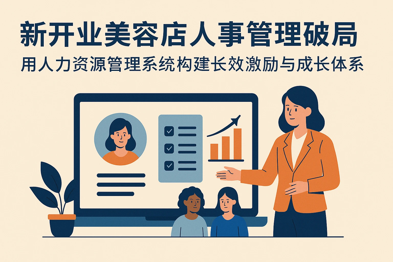 新开业美容店人事管理破局:用人力资源管理系统构建长效激励与成长体系