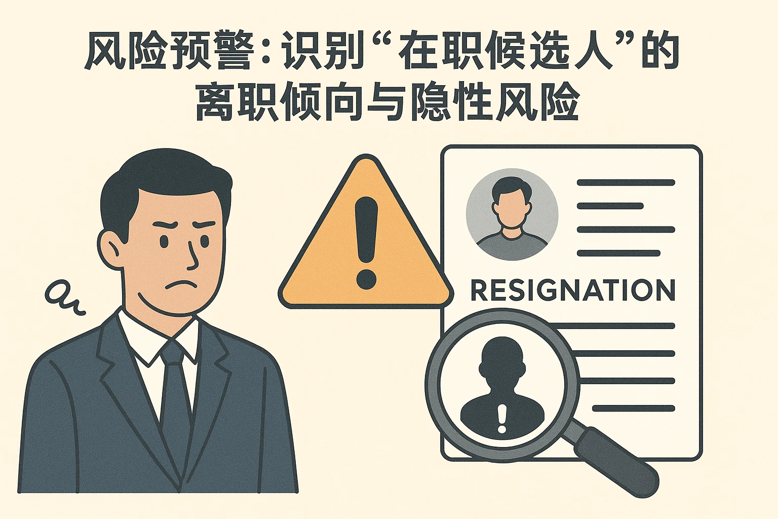 2. 风险预警：识别“在职候选人”的离职倾向与隐性风险