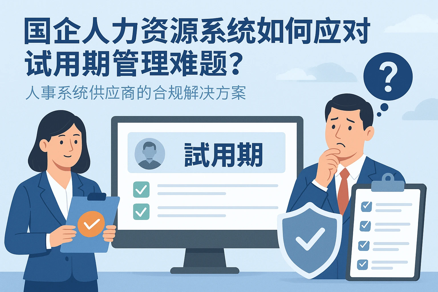 国企人力资源系统如何应对试用期管理难题？人事系统供应商的合规解决方案
