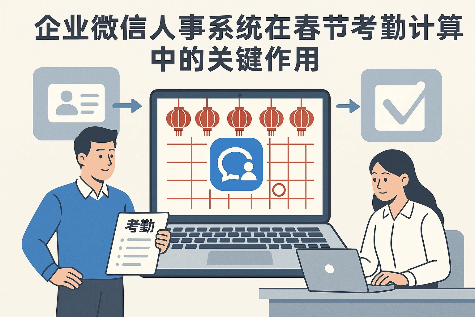 企业微信人事系统在春节考勤计算中的关键作用
