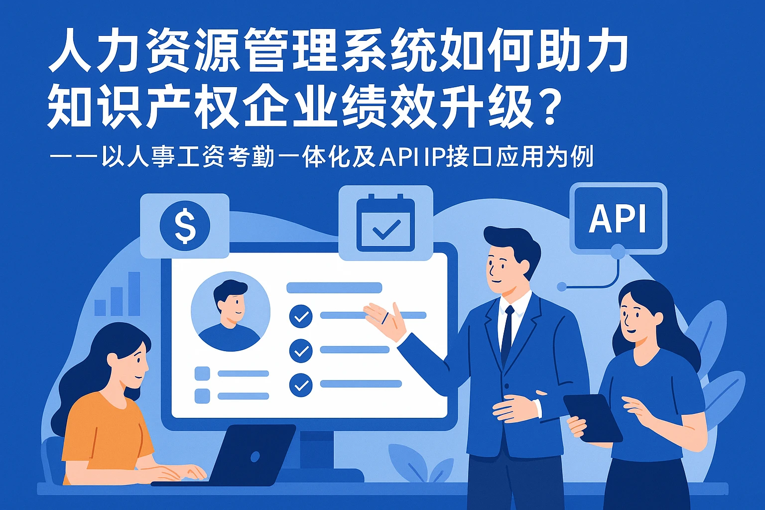 人力资源管理系统如何助力知识产权企业绩效升级?——以人事工资考勤一体化及API接口应用为例