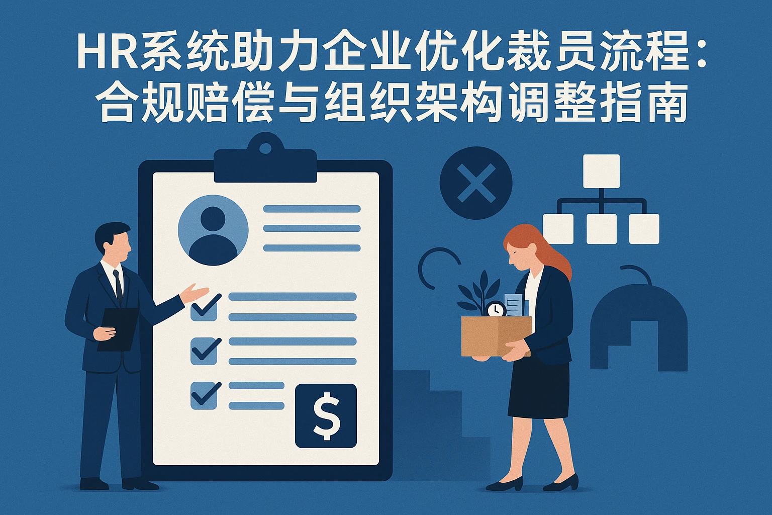 HR系统助力企业优化裁员流程：合规赔偿与组织架构调整指南