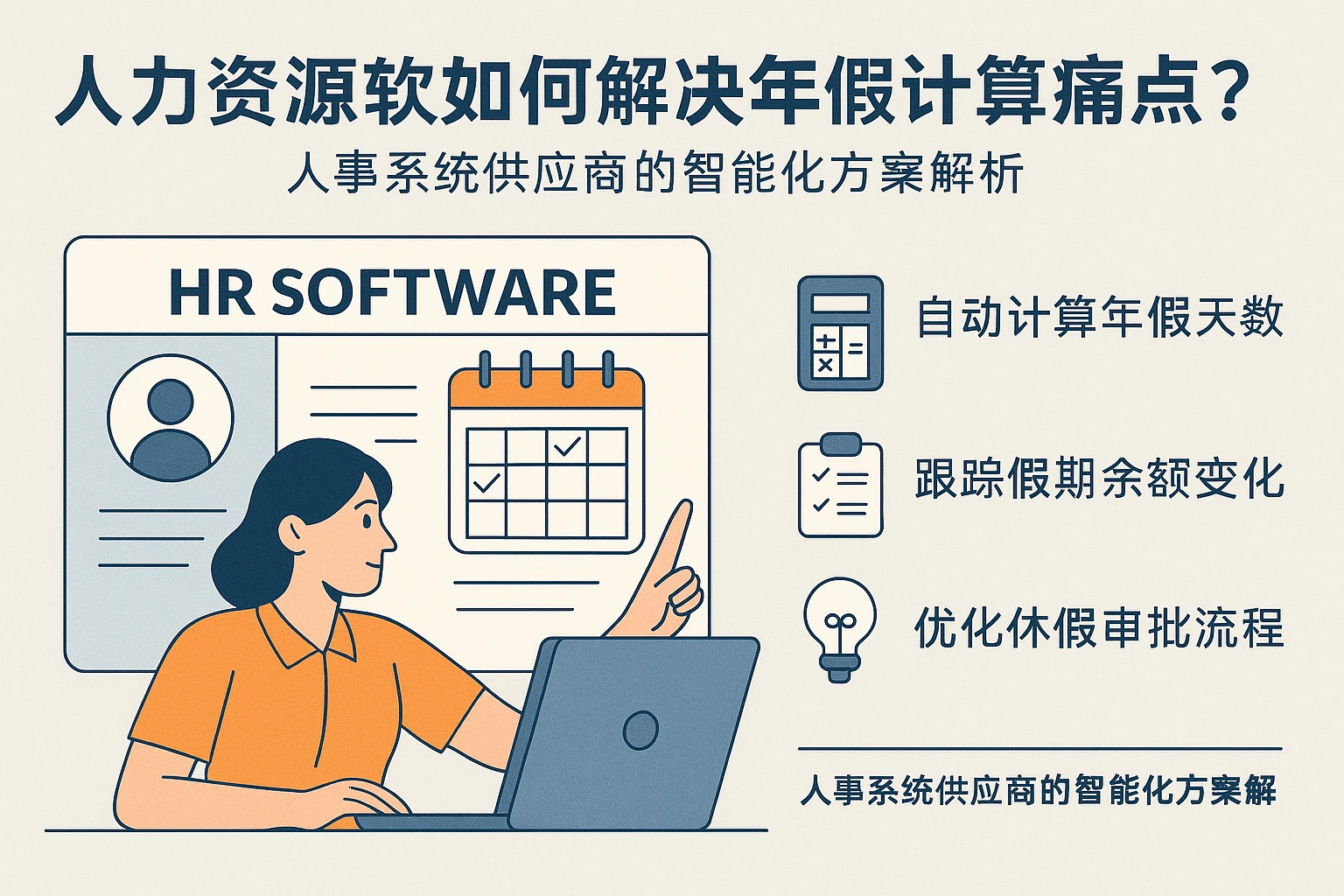 人力资源软件如何解决年假计算痛点？人事系统供应商的智能化方案解析