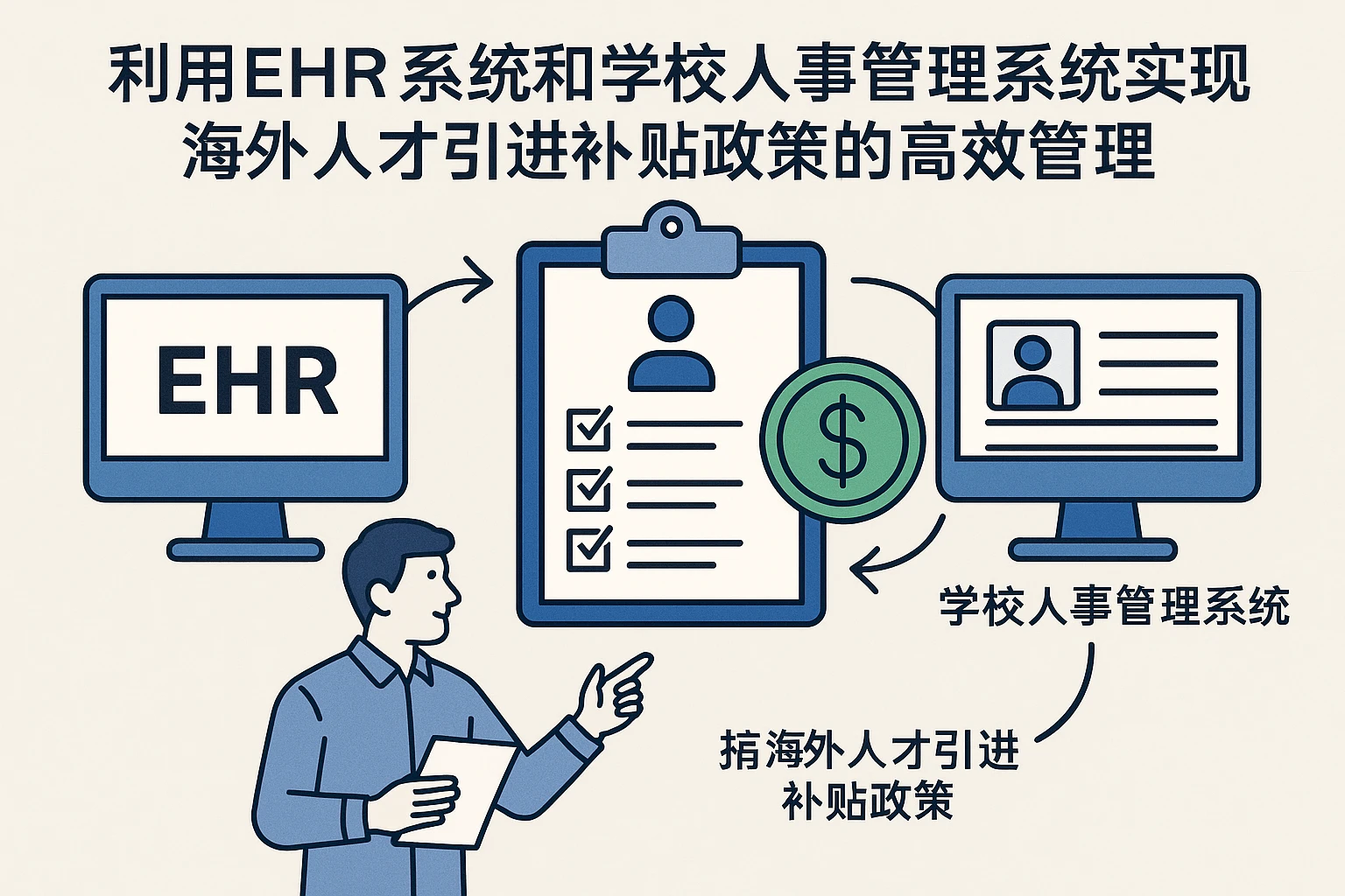 利用ehr系统和学校人事管理系统实现海外人才引进补贴政策的高效管理