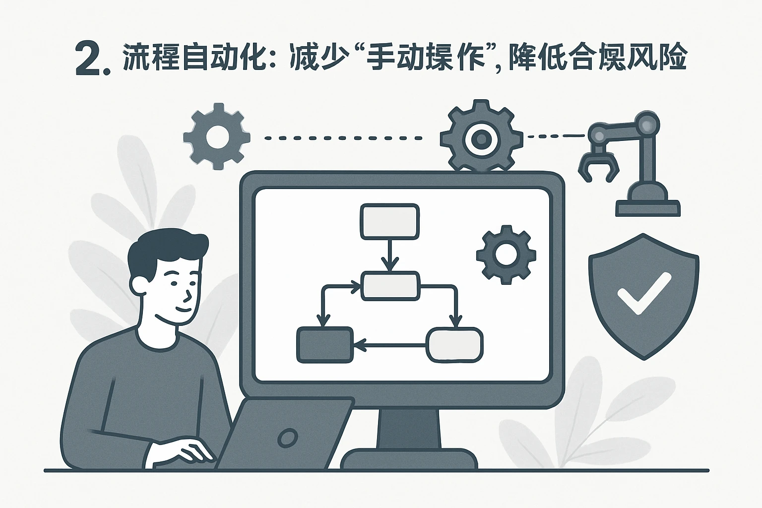 2. 流程自动化：减少“手动操作”，降低合规风险