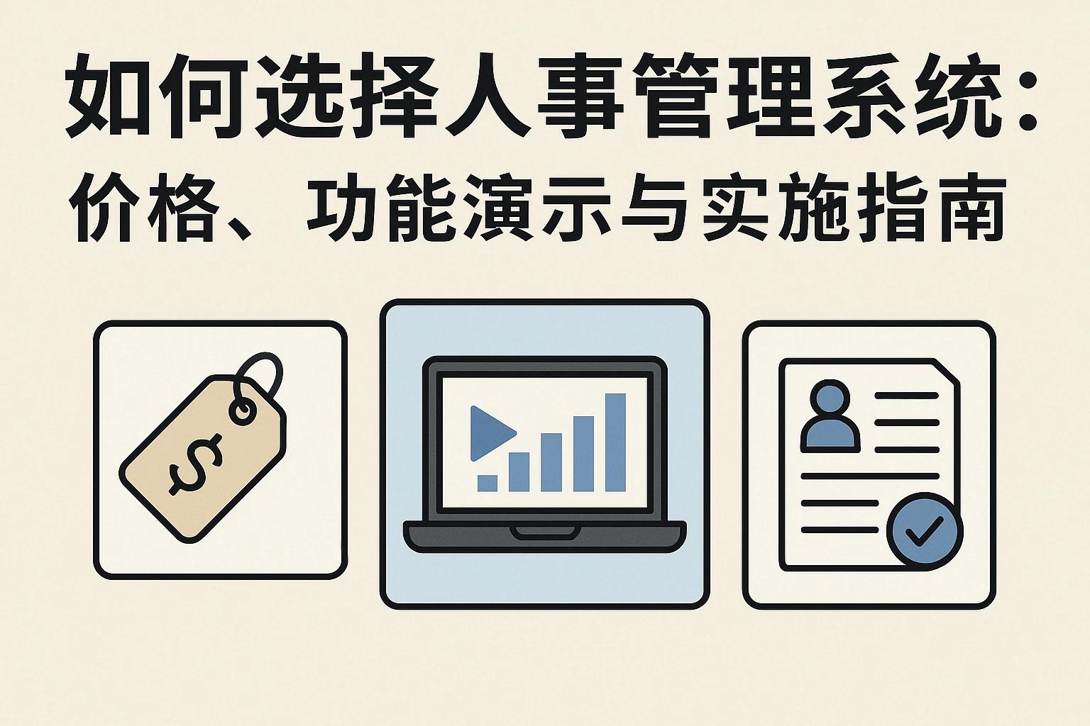 如何选择人事管理系统：价格、功能演示与实施指南