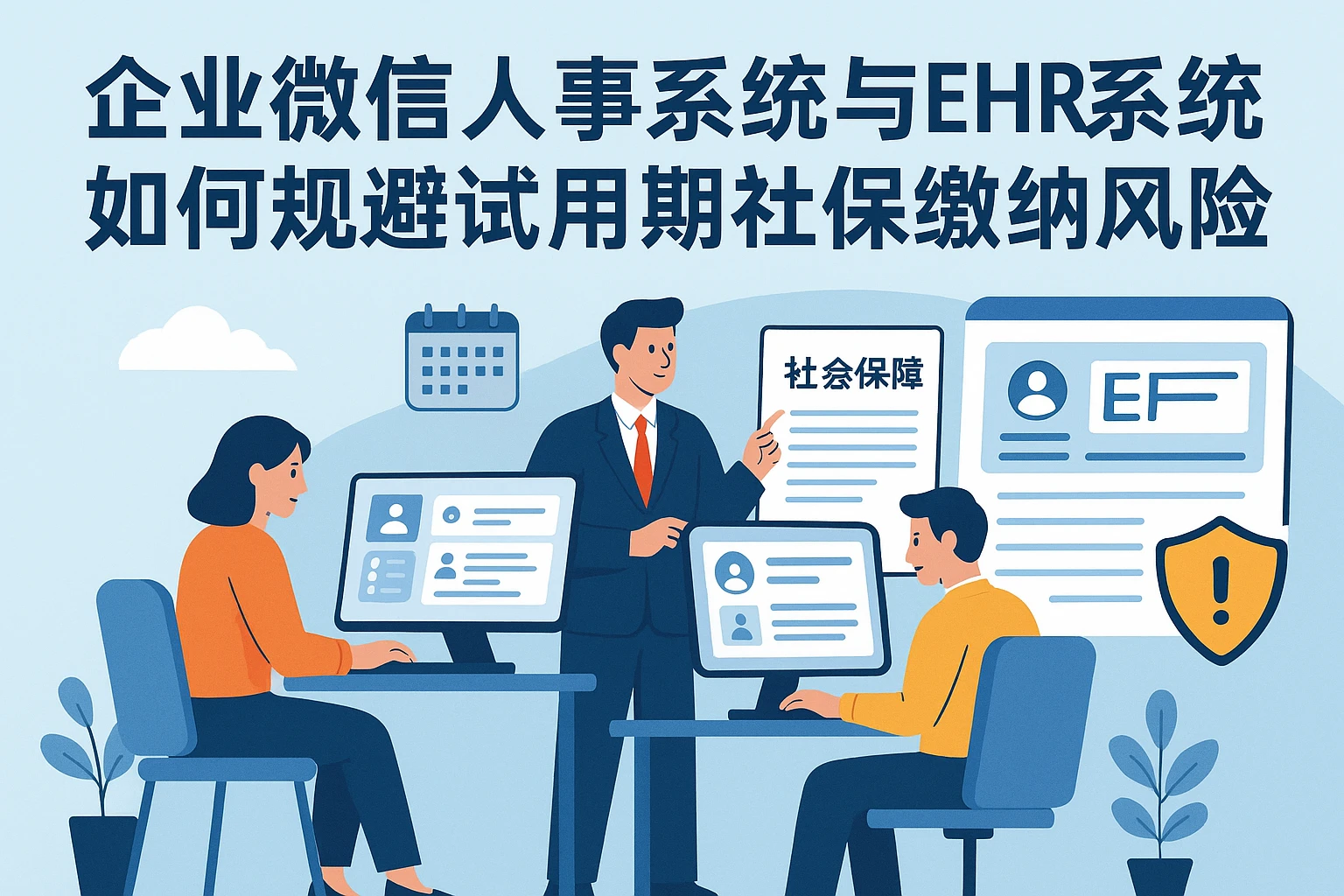 企业微信人事系统与EHR系统如何规避试用期社保缴纳风险