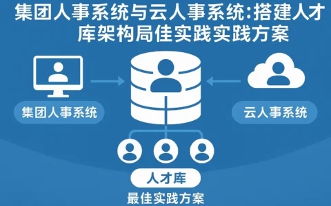 集团人事系统与云人事系统：搭建人才库架构的最佳实践方案