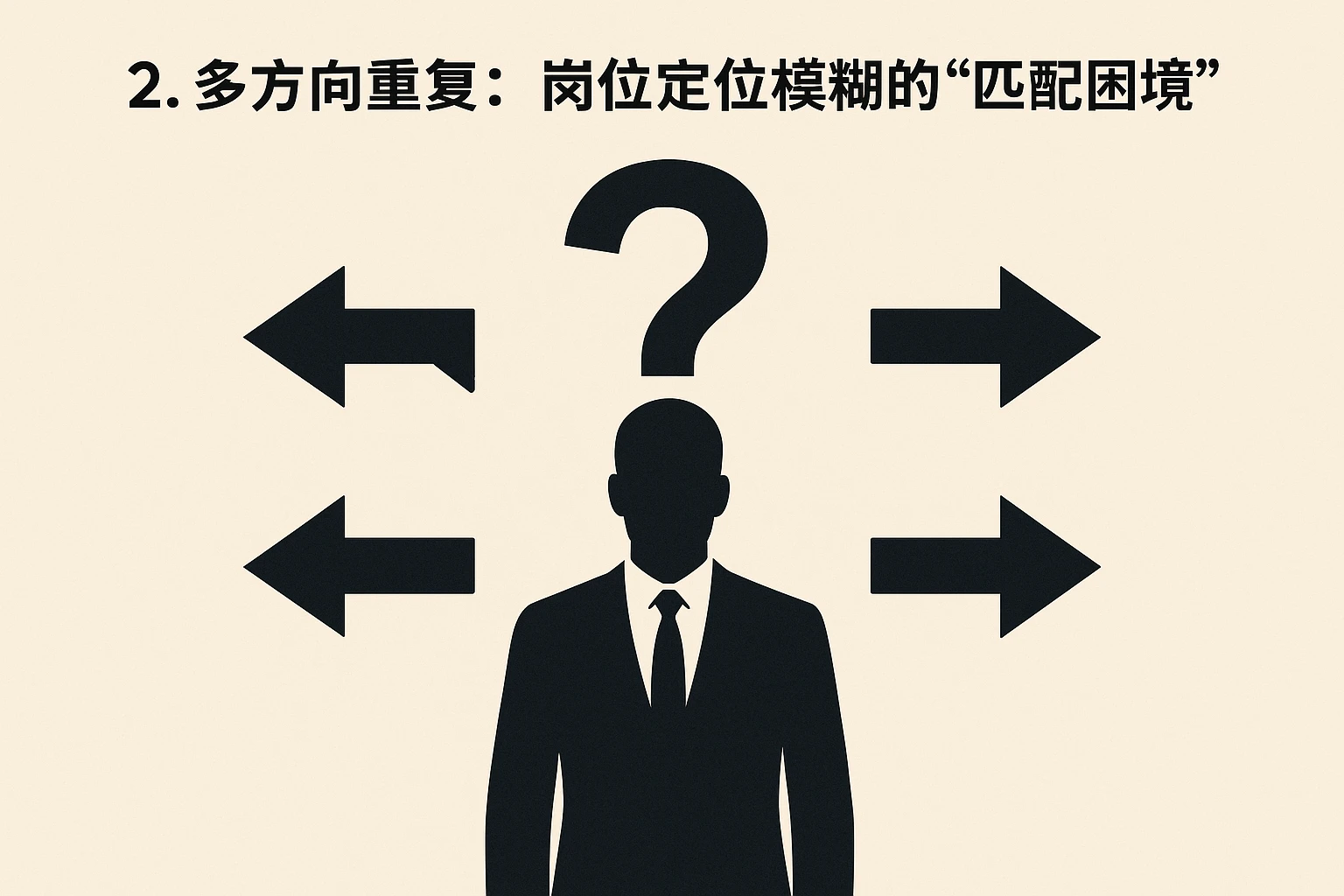 2. 多方向重复：岗位定位模糊的“匹配困境”