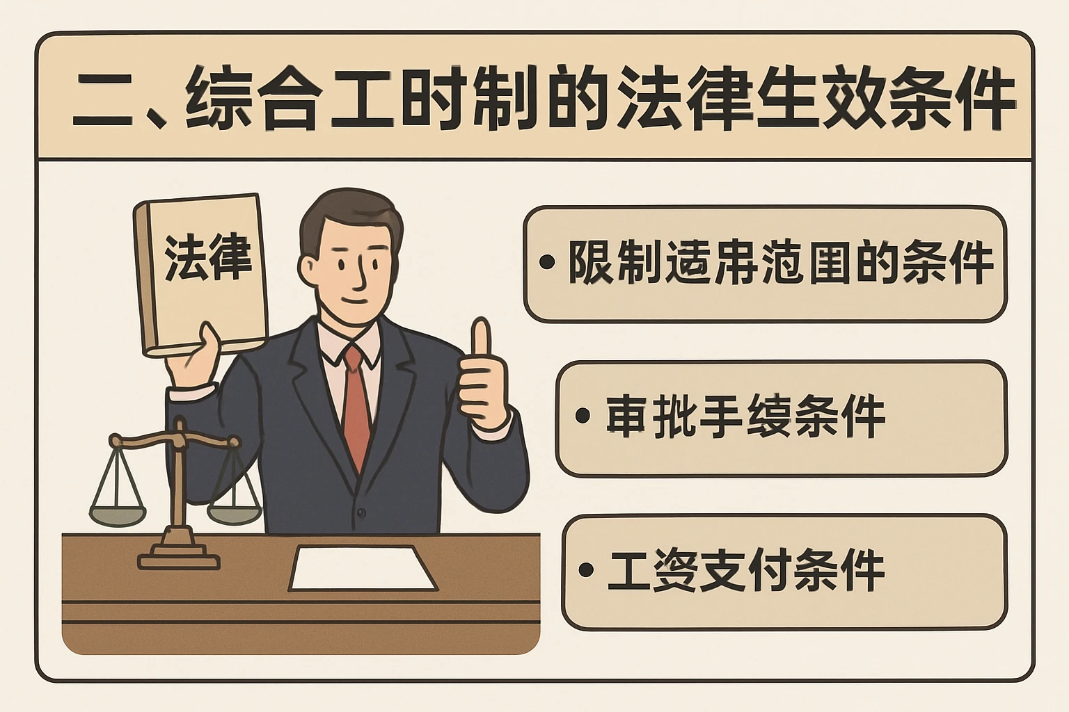 二、综合工时制的法律生效条件