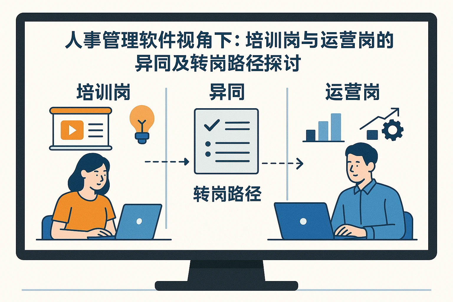 人事管理软件视角下：培训岗与运营岗的异同及转岗路径探讨