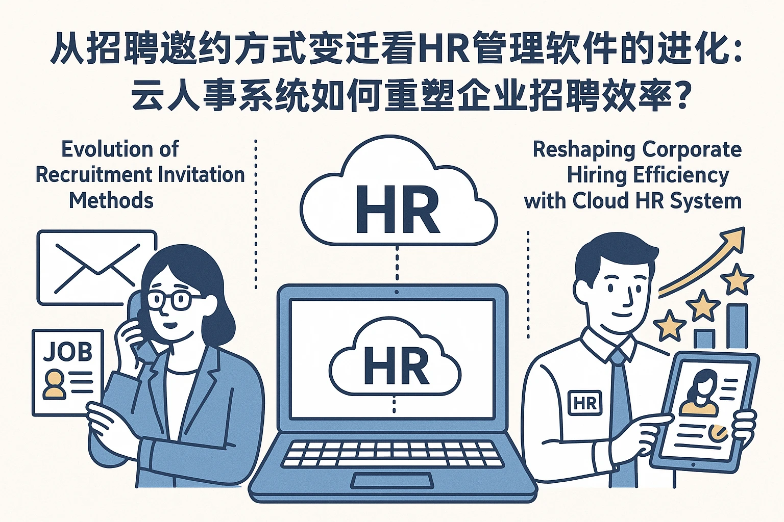 从招聘邀约方式变迁看HR管理软件的进化：云人事系统如何重塑企业招聘效率？