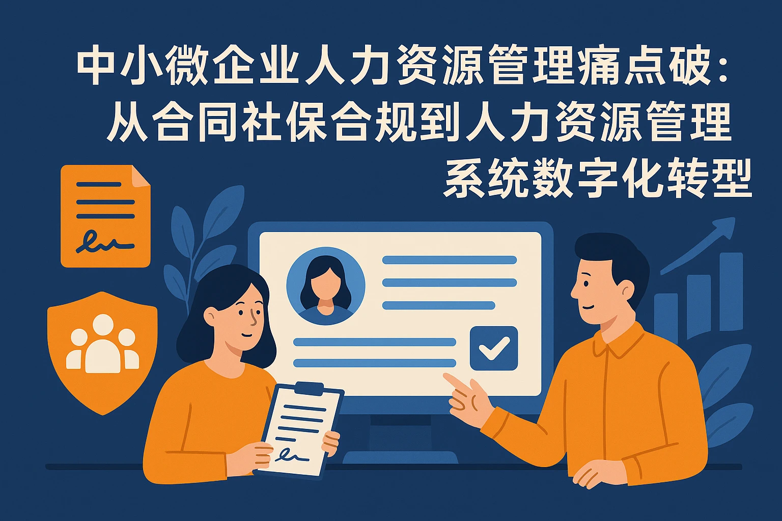 中小微企业人力资源管理痛点破解：从合同社保合规到人力资源管理系统数字化转型