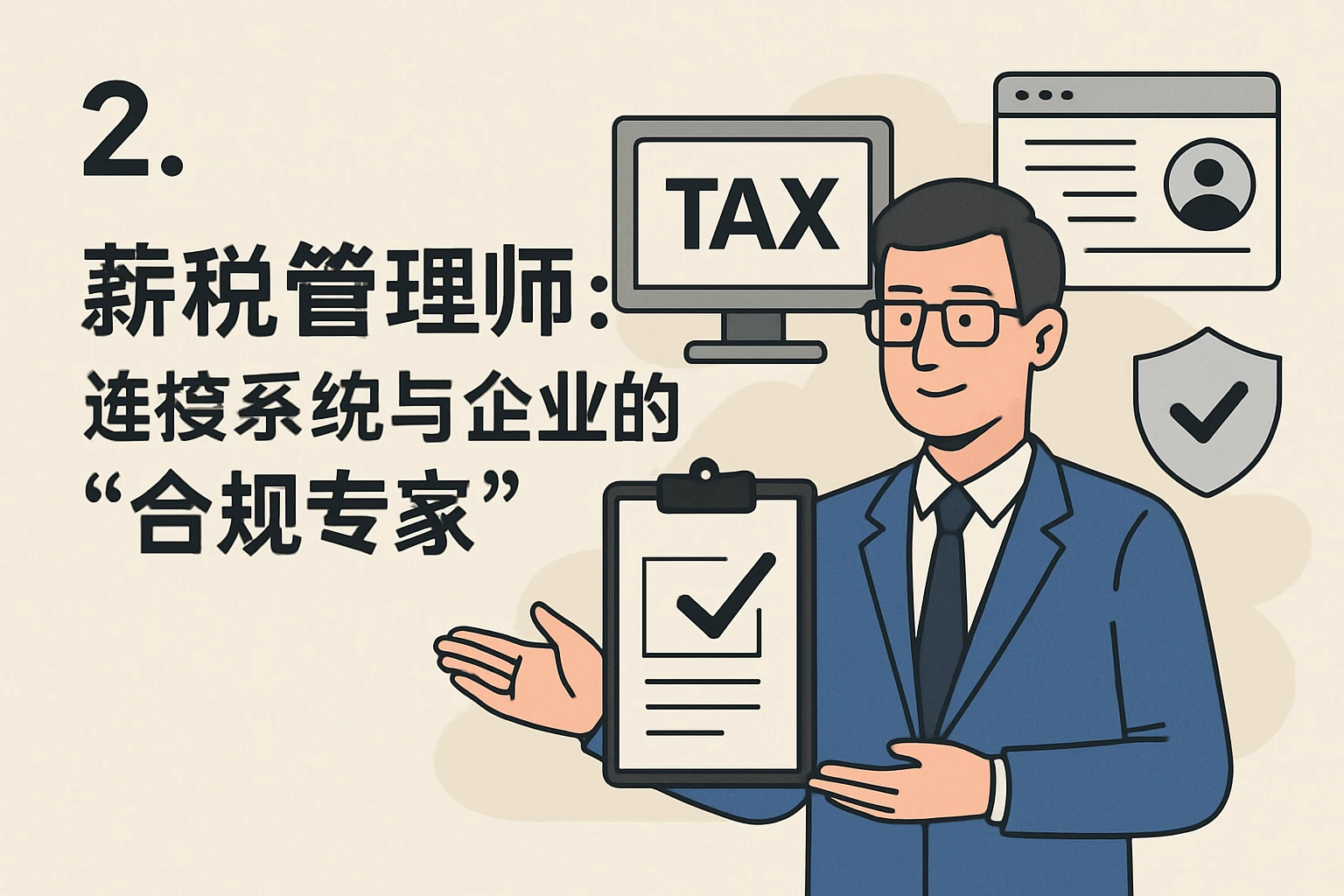 2. 薪税管理师:连接系统与企业的“合规专家”