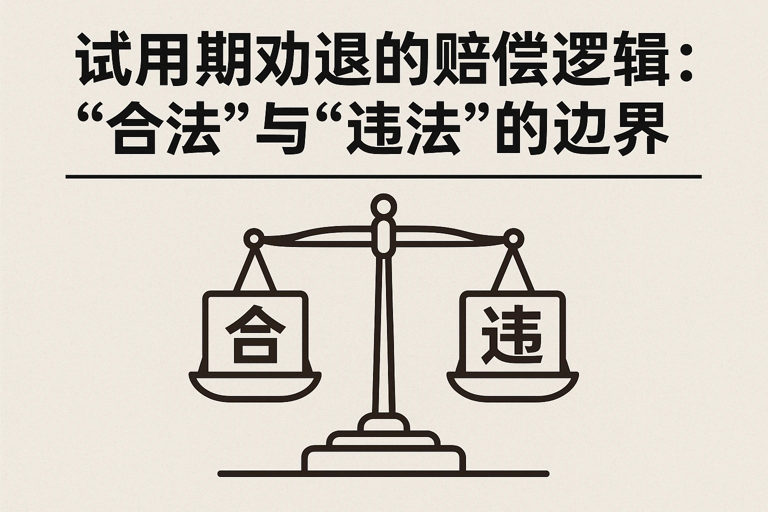 2. 试用期劝退的赔偿逻辑:“合法”与“违法”的边界