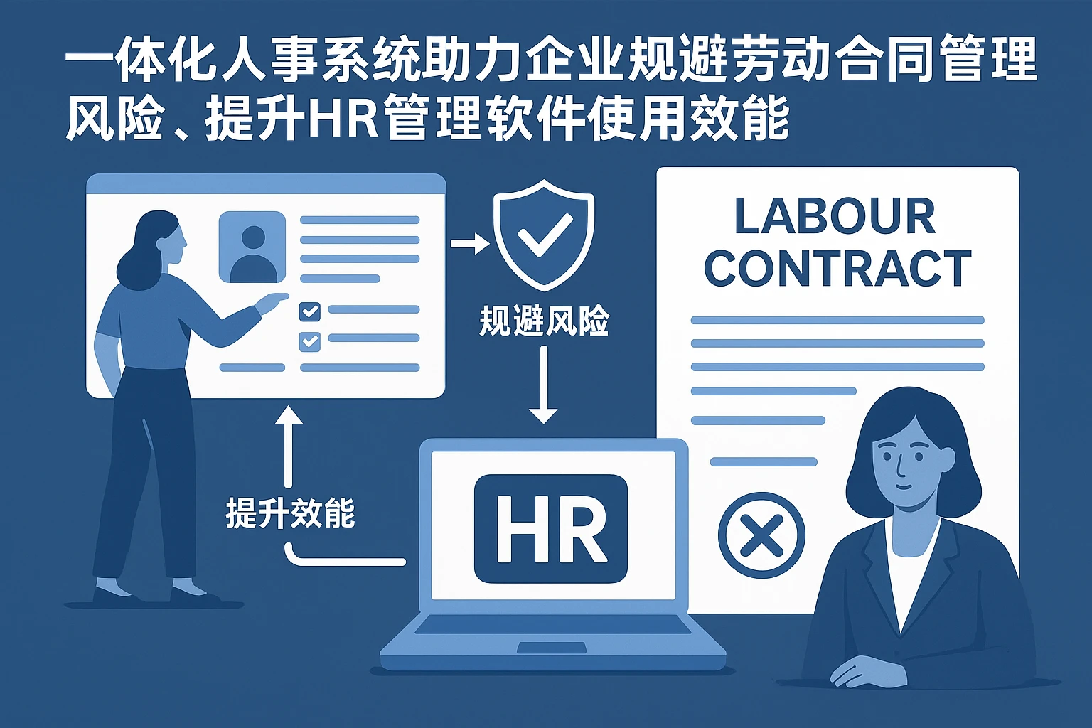 一体化人事系统助力企业规避劳动合同管理风险,提升HR管理软件使用效能