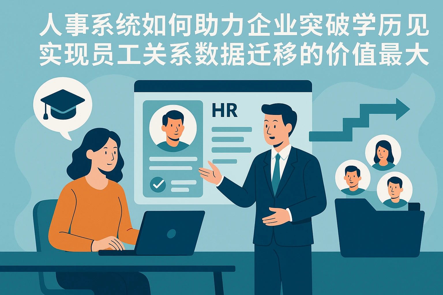 人事系统如何助力企业突破学历偏见,实现员工关系数据迁移的价值最大化