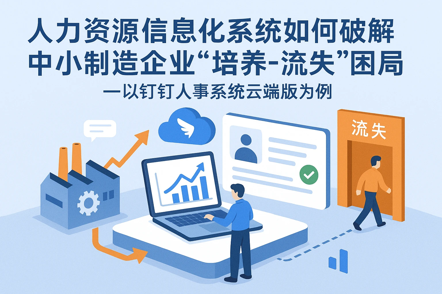 人力资源信息化系统如何破解中小制造企业“培养-流失”困局——以钉钉人事系统云端版为例