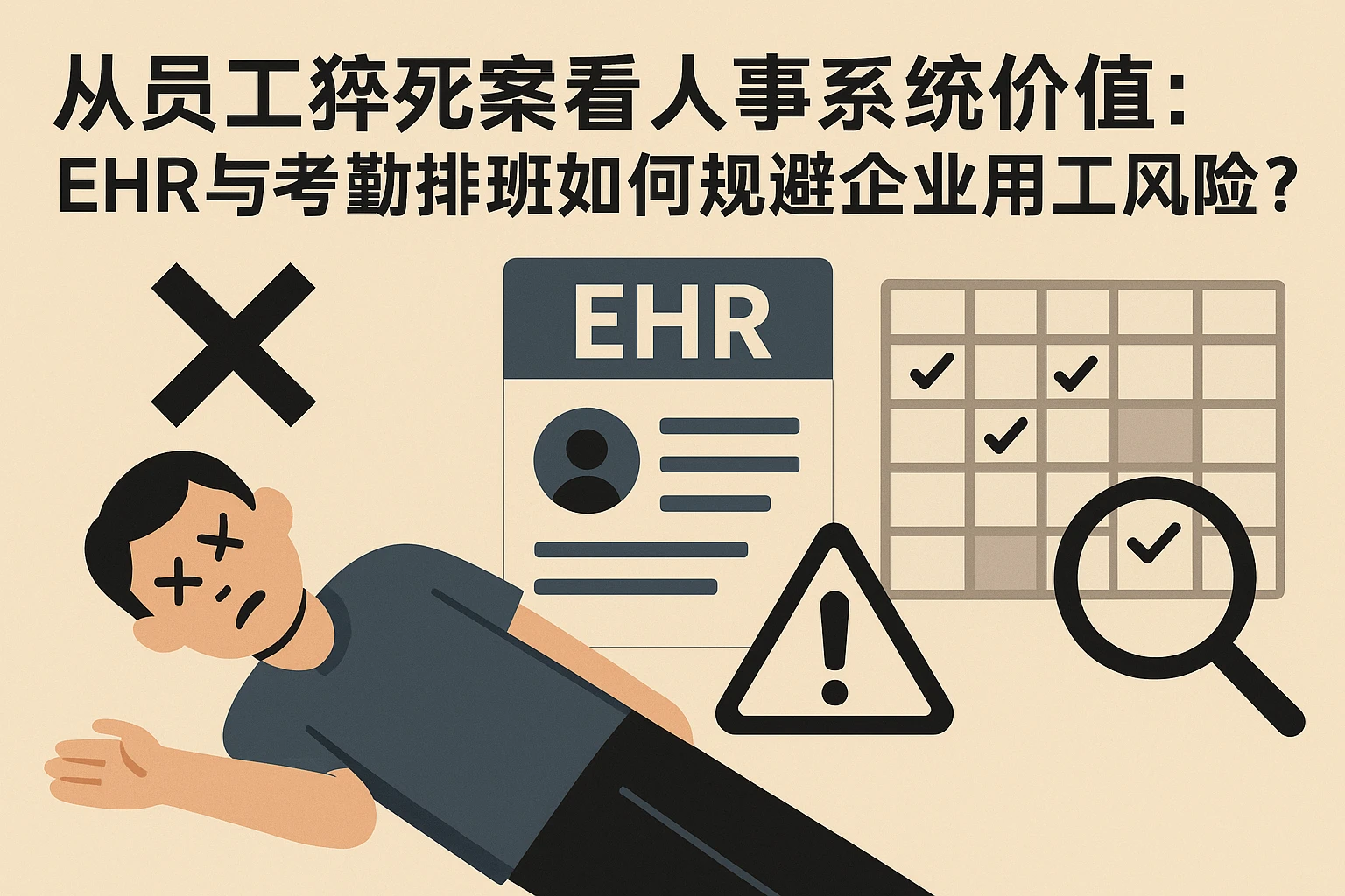 从员工猝死案看人事系统价值：EHR与考勤排班如何规避企业用工风险？