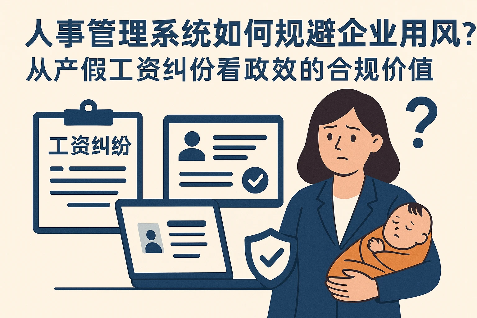 人事管理系统如何规避企业用工风险?从产假工资纠纷看系统的合规价值