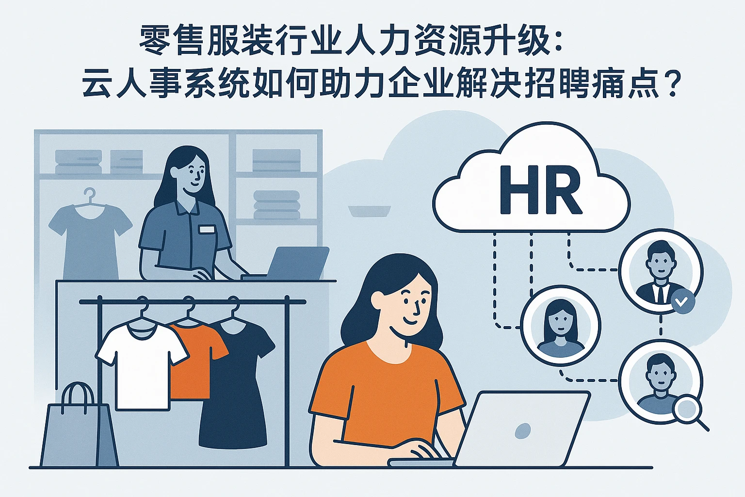 零售服装行业人力资源升级：云人事系统如何助力企业解决招聘痛点？