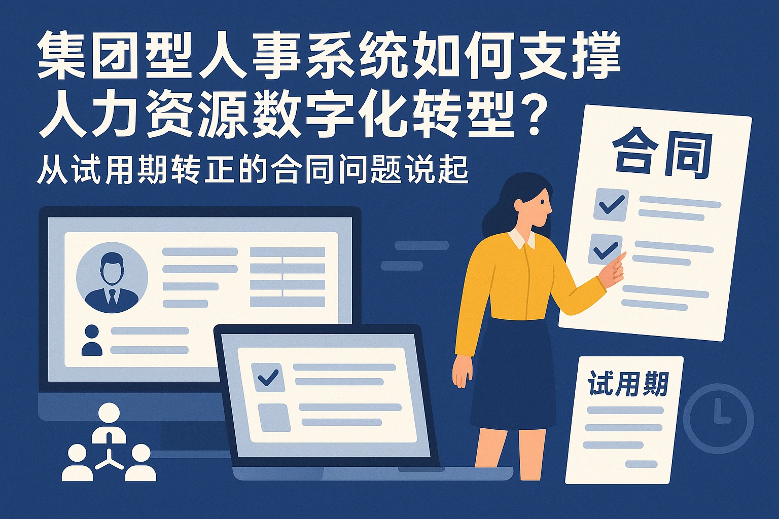 集团型人事系统如何支撑人力资源数字化转型？从试用期转正的合同问题说起