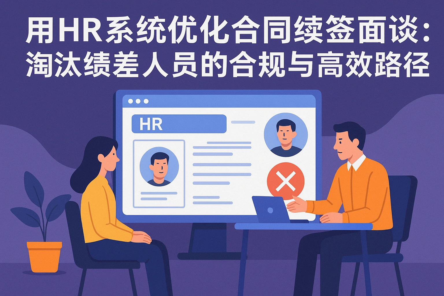 用HR系统优化合同续签面谈：淘汰绩差人员的合规与高效路径