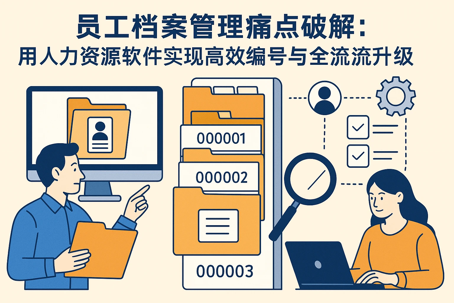 员工档案管理痛点破解：用人力资源软件实现高效编号与全流程升级
