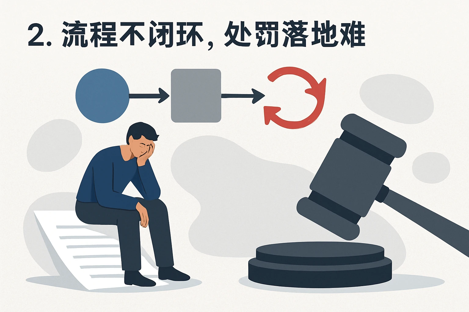 2. 流程不闭环,处罚落地难