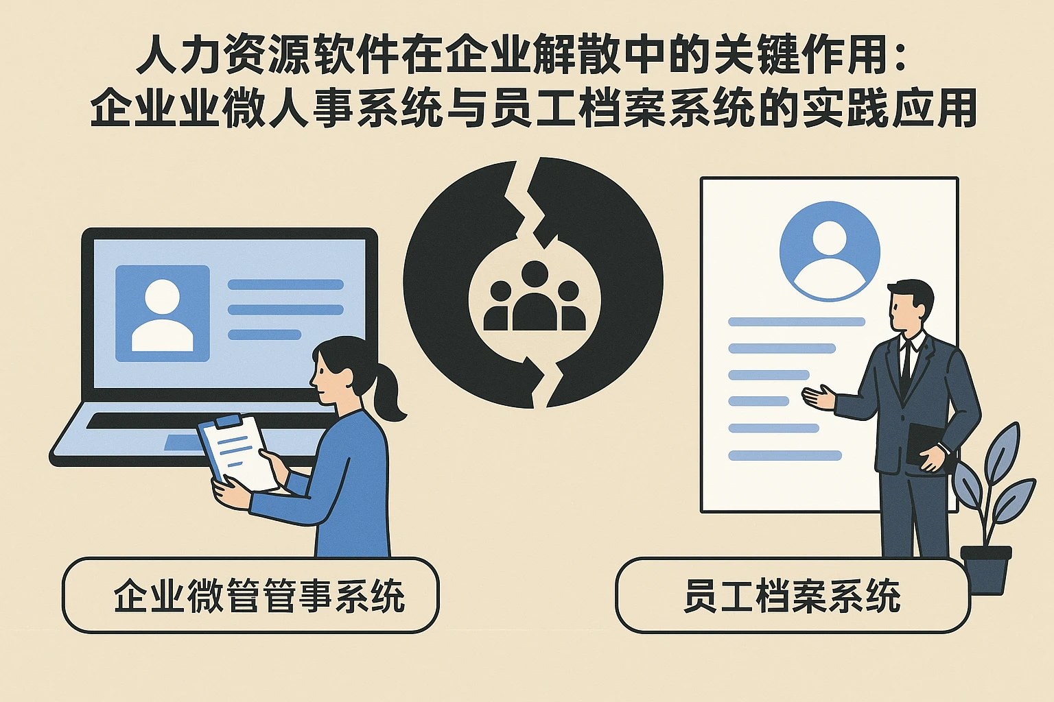 人力资源软件在企业解散中的关键作用：企业微信人事系统与员工档案系统的实践应用