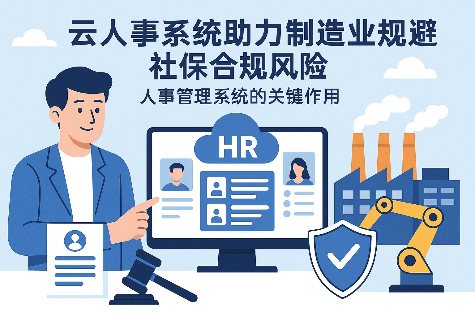 云人事系统助力制造业规避社保合规风险：人事管理系统的关键作用