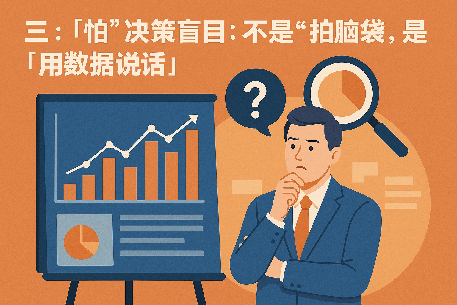 三、“怕”决策盲目:不是“拍脑袋”,是“用数据说话”