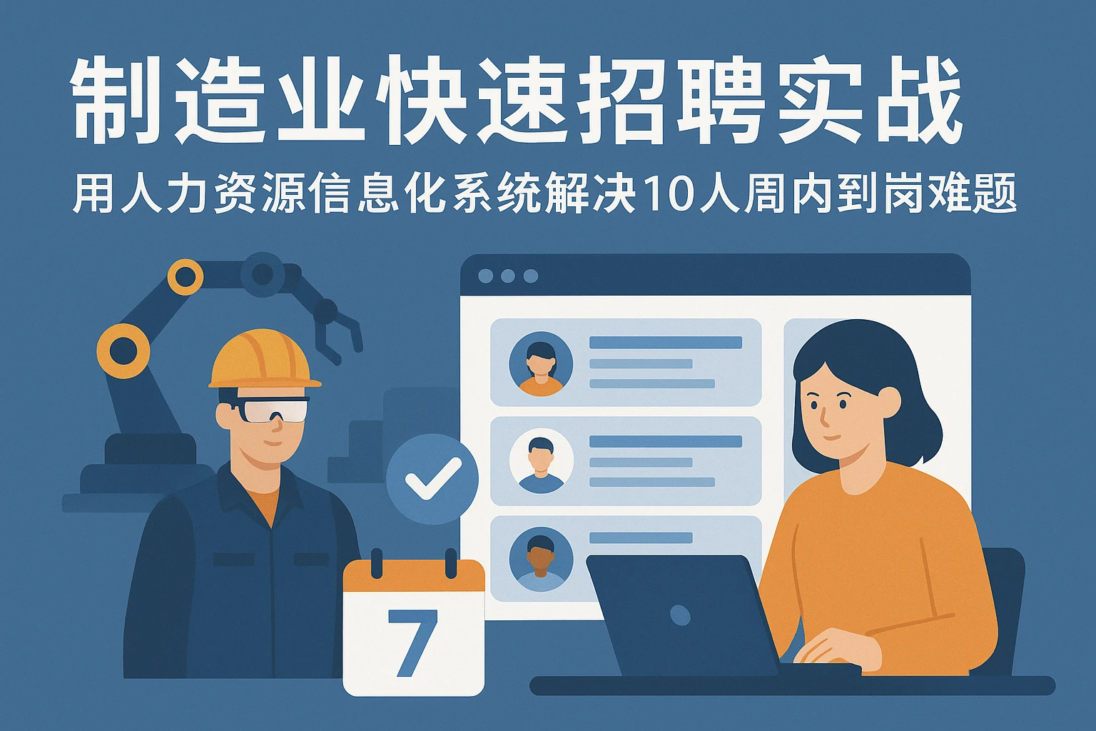 制造业快速招聘实战：用人力资源信息化系统解决10人周内到岗难题