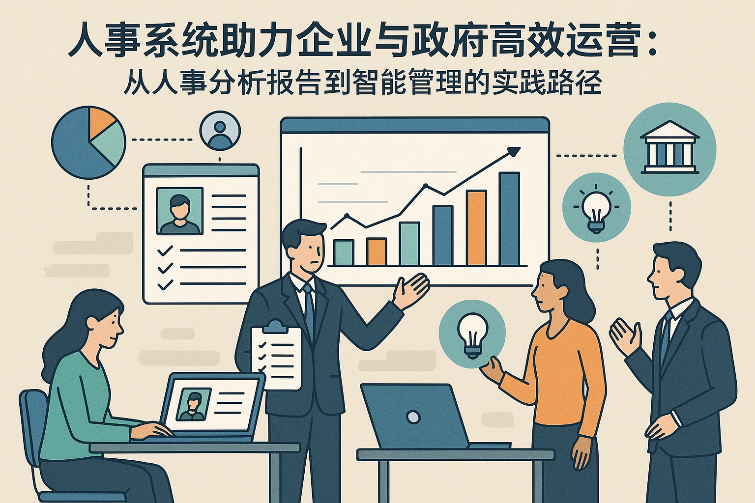 人事系统助力企业与政府高效运营：从人事分析报告到智能管理的实践路径
