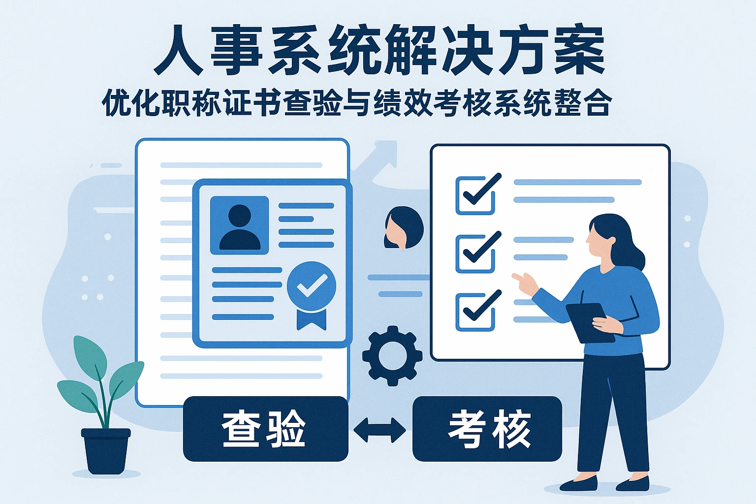 人事系统解决方案:优化职称证书查验与绩效考核系统整合