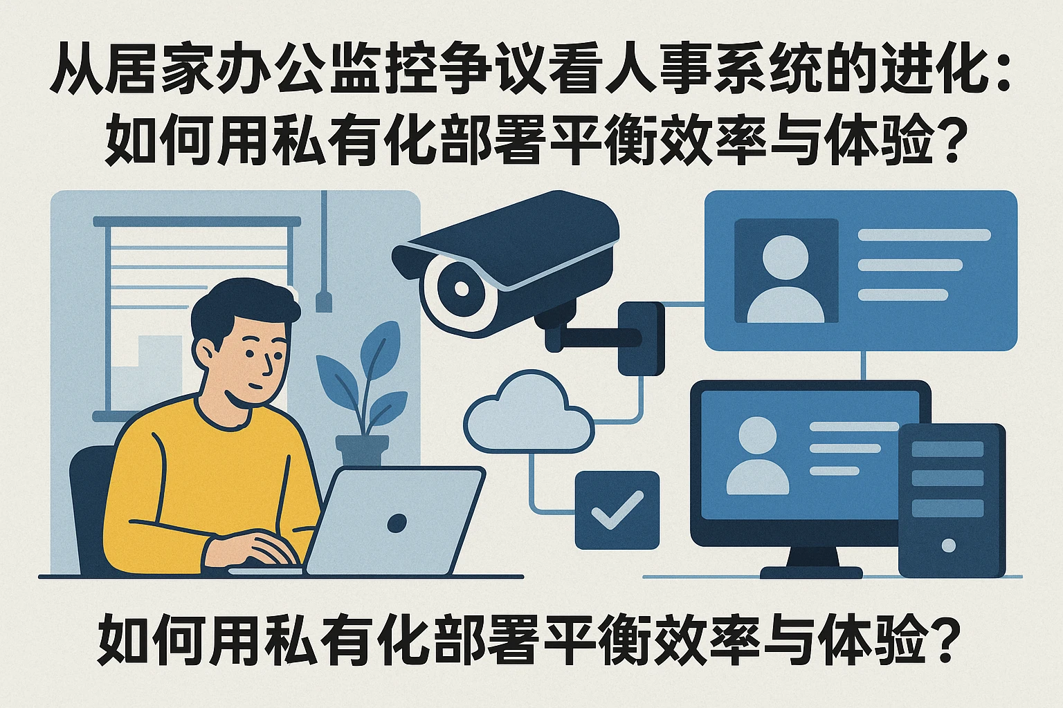 从居家办公监控争议看人事系统的进化：如何用私有化部署平衡效率与体验？