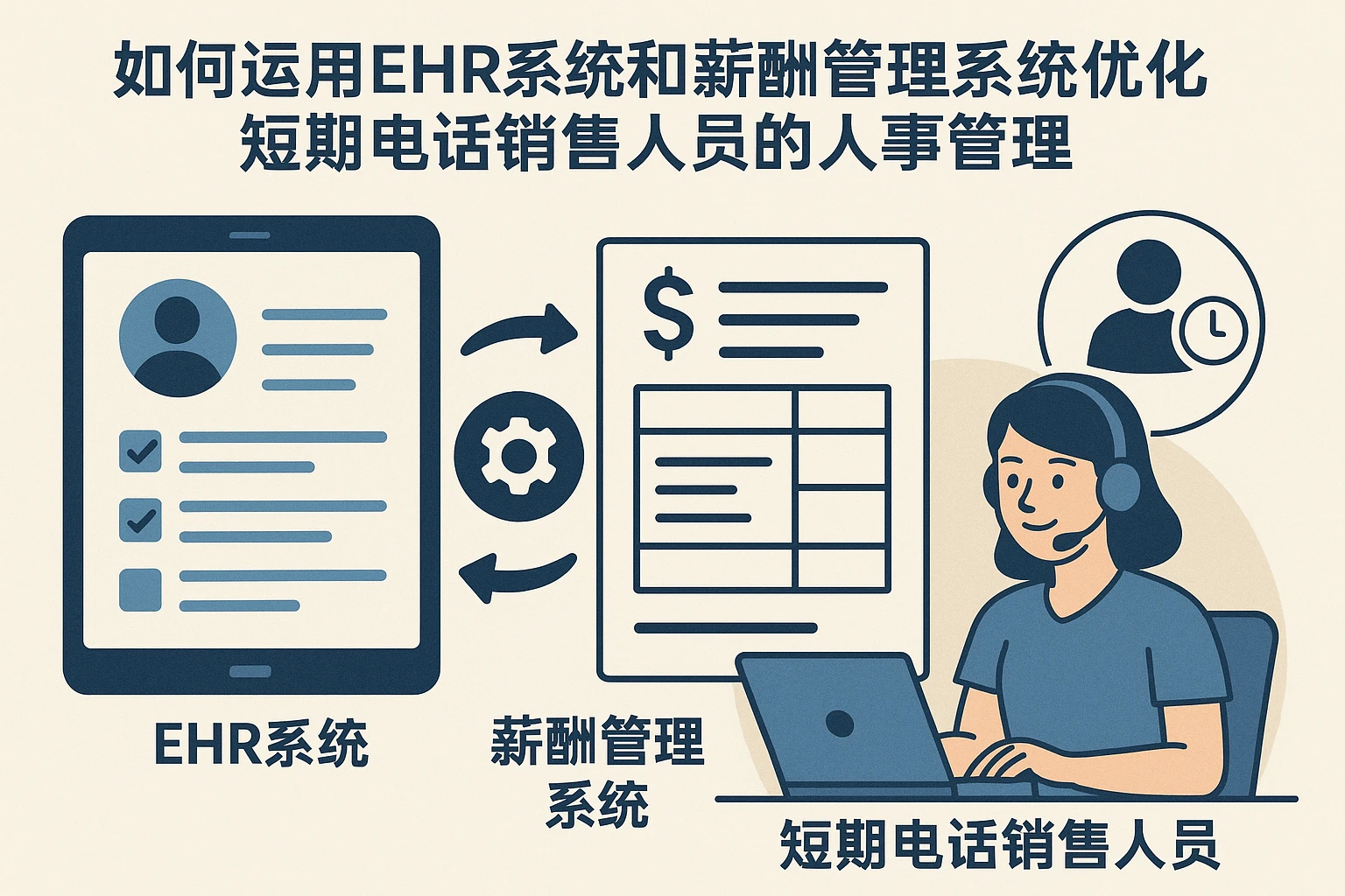 如何运用EHR系统和薪酬管理系统优化短期电话销售人员的人事管理