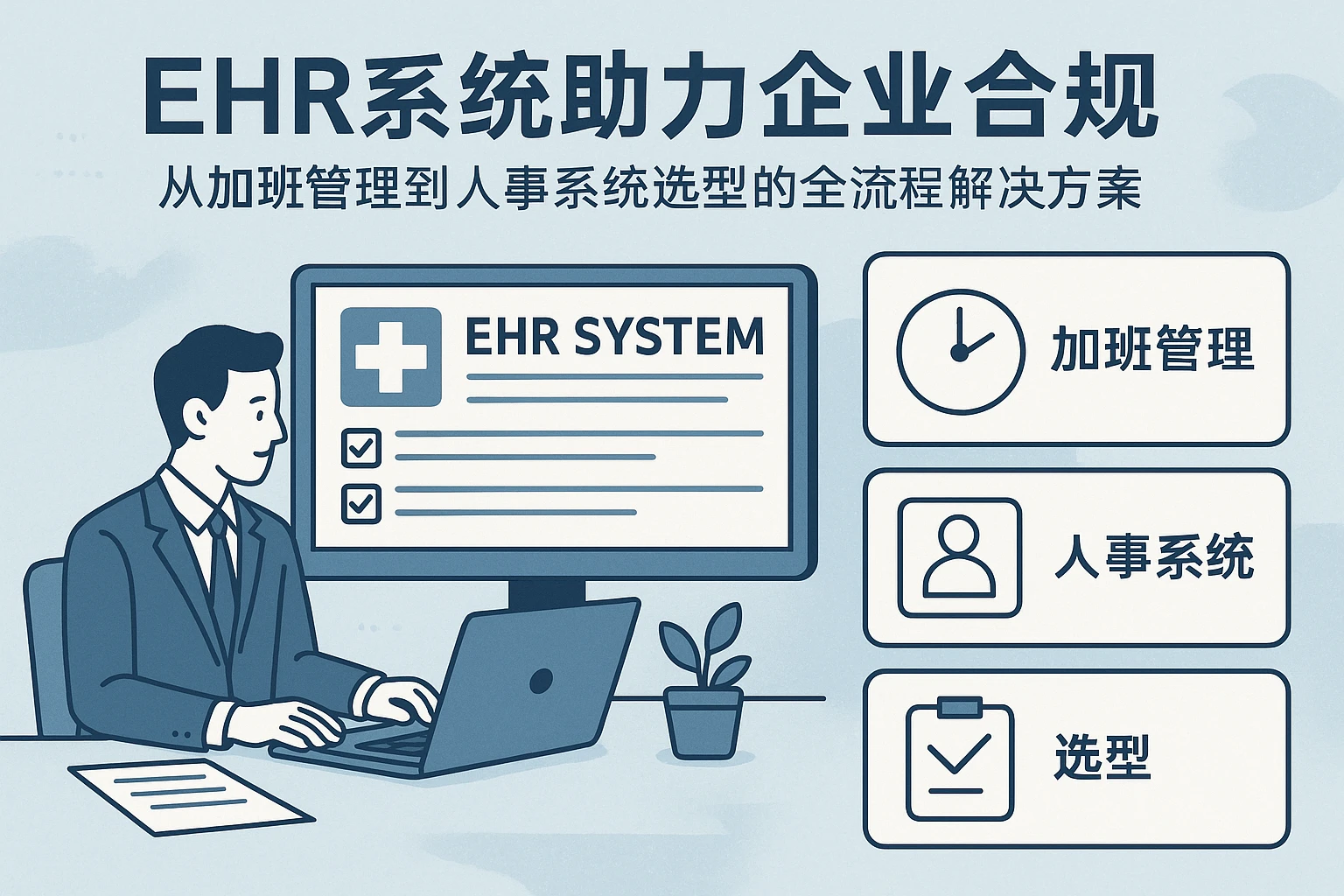 EHR系统助力企业合规：从加班管理到人事系统选型的全流程解决方案