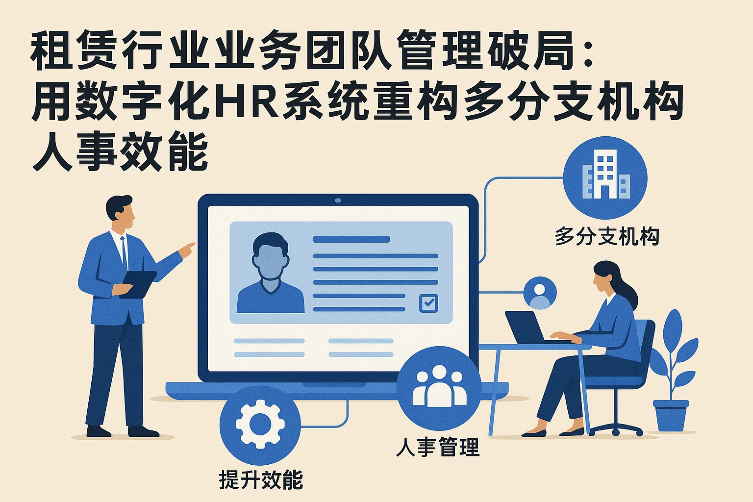 租赁行业业务团队管理破局:用数字化HR系统重构多分支机构人事效能